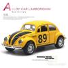 1/32 Scale Beetle Alloy Car Diecasts Metal Classic Toy Model with Pull Back Function Vehicles for Child Gifts