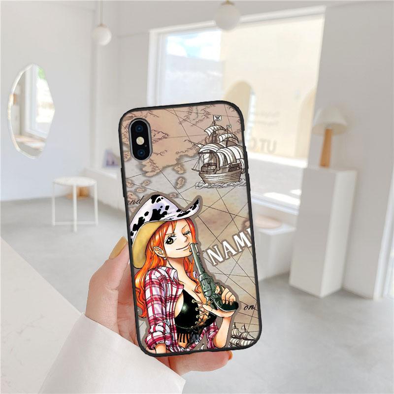 One Piece Luffy Nami Soft Shell Phone Case for OPPO A3 Pro A72 A74 A76 A77 A77S A78 A79 A94 A95 A18 A40M A58