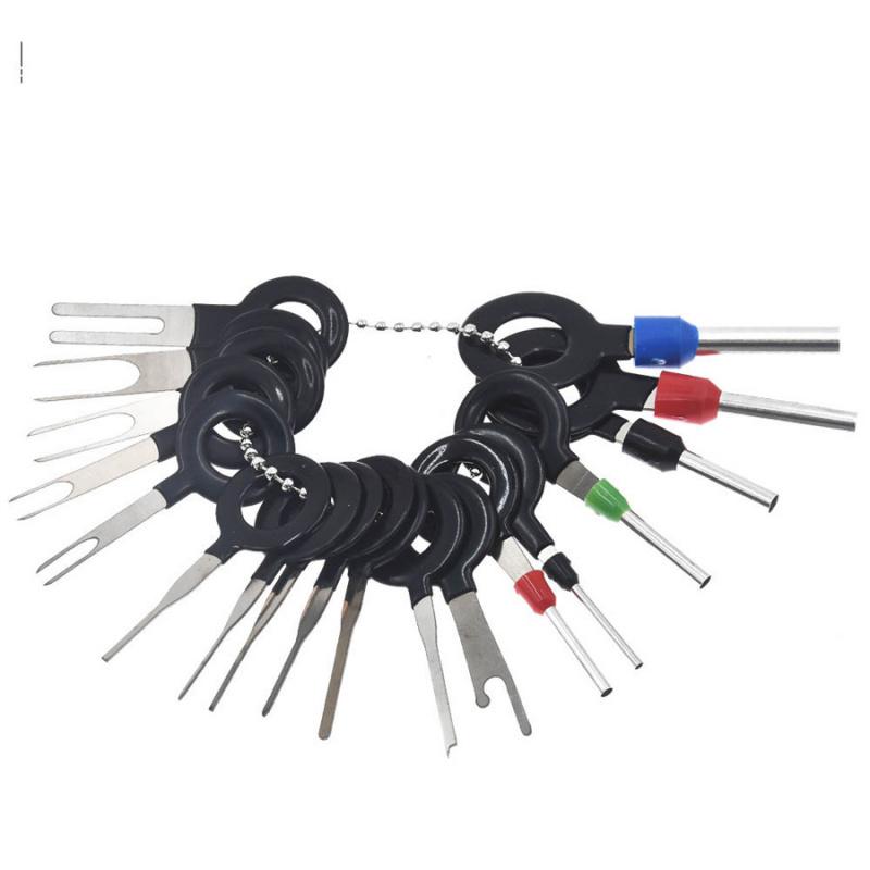 29 Pcs Motorbike Wiring Connector Pin Extractor Puller Terminal Removal Tool Kit