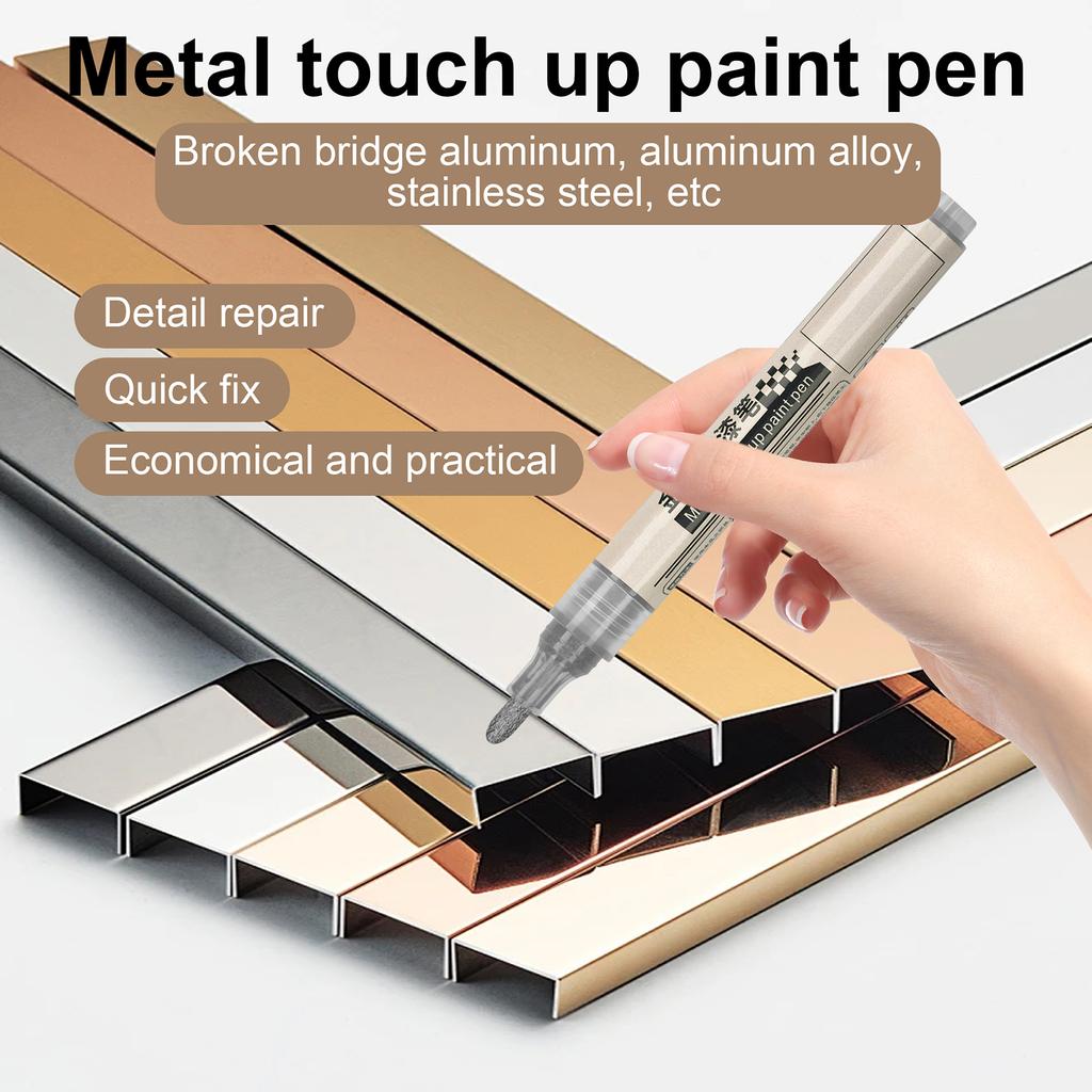 Acrylic Paint Pen Permanent Marker Pen for Metal Waterproof Metallic Color Acrylic Pen Waterproof Permanent Marker Pen