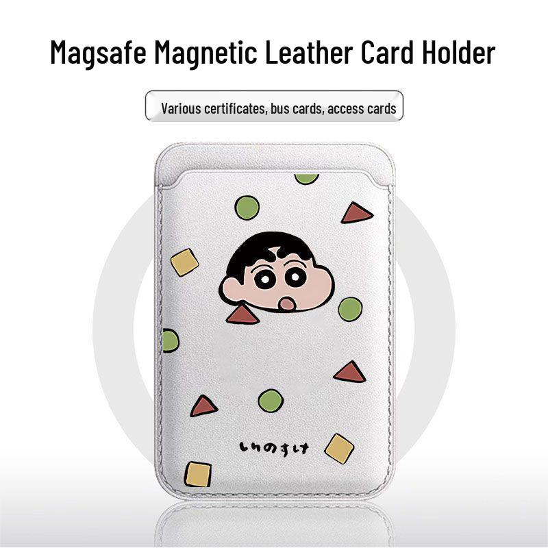 Кожаный держатель для карт Shin-chan MAGsafe для чехла Apple Phone