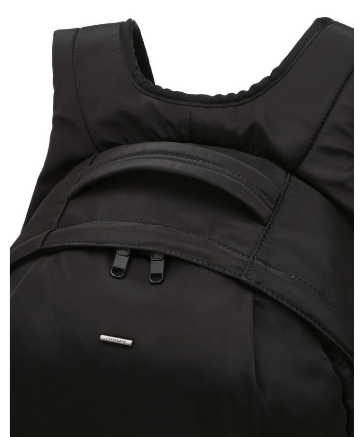 Jillstuart Men Acc [Orne][Metal Logo] Nylon Leather Contrast Black Backpack