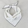 Neckerchief Sweet Polka Dot Headband Turban Korean Fresh Small Scarf Thin Striped Triangular Hair Band Girls