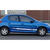 Car Side Line Stickers Tuning Accessories Vinyl Film Decals for Peugeot 206 DIY Auto Sports Decal Graphics Wrap Accessories