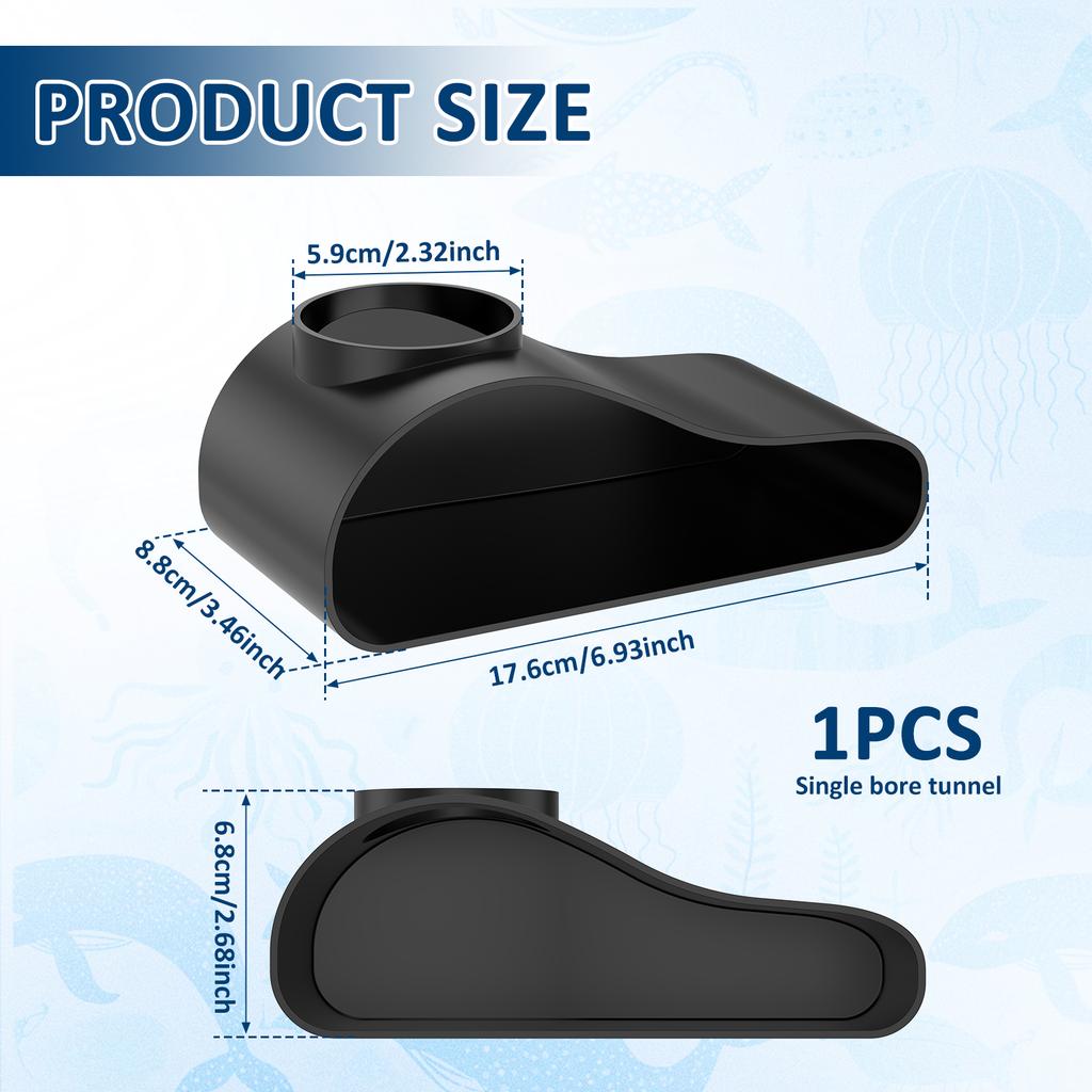 1/2 шт. Подводный туннель для аквариума, пещера для укрытия и наблюдения за рыбами и креветками, укрытие для рептилий, домики для укрытия, DIY украшения