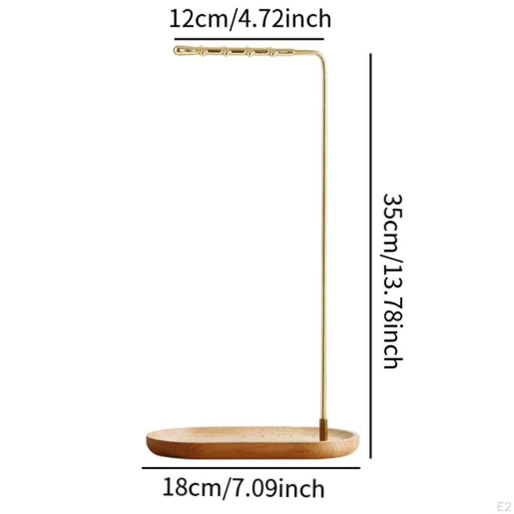 Calligraphy Brush Holder Brass Alloy Stand Table Portable Decor Luxury Multifunctional Hanging Rack