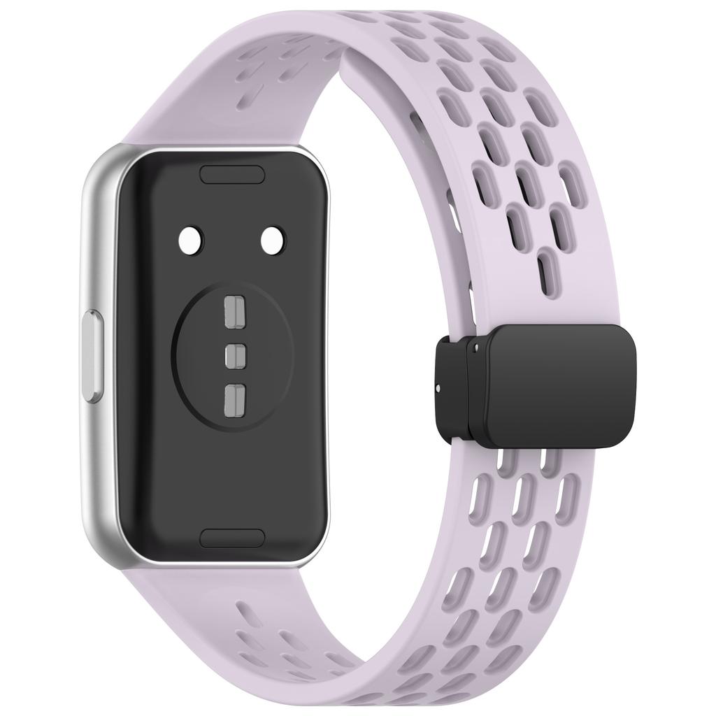 Силиконовый магнитный ремешок-сетка для Huawei Band 11Pro, спортивный дышащий ремешок для часов Huawei Smart Band 11 NFC, сменный ремешок-петля
