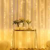 3x3M USB Plug 8 Flashing Modes Curtain Light Warm Color Decorative Light W/ Hook