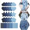 25Pieces Jeans Patches Iron-on Jeans Patches 5 Color Iron On Patches for Jeans Jackets Clothes Repair and Decorating