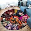 Chainsaw Man Round Area Rug Carpet Rug For Living Room Bedroom Sofa Playroom Decor Nonslip Floor Mat