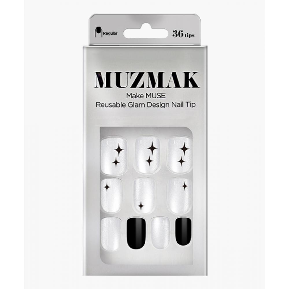 Накладки для ногтей Muzmak Glam Celeste Regular Самостоятельный маникюр