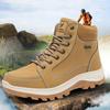 Мужские модные высокие кроссовки для активного отдыха на открытом воздухе с плюшевой изоляцией из хлопка, зимние ботинки