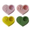 Эпоксидный подсвечник силиконовая форма форма для основания свечи форма для подсвечника в форме сердца формы для украшений форма для домашнего декора