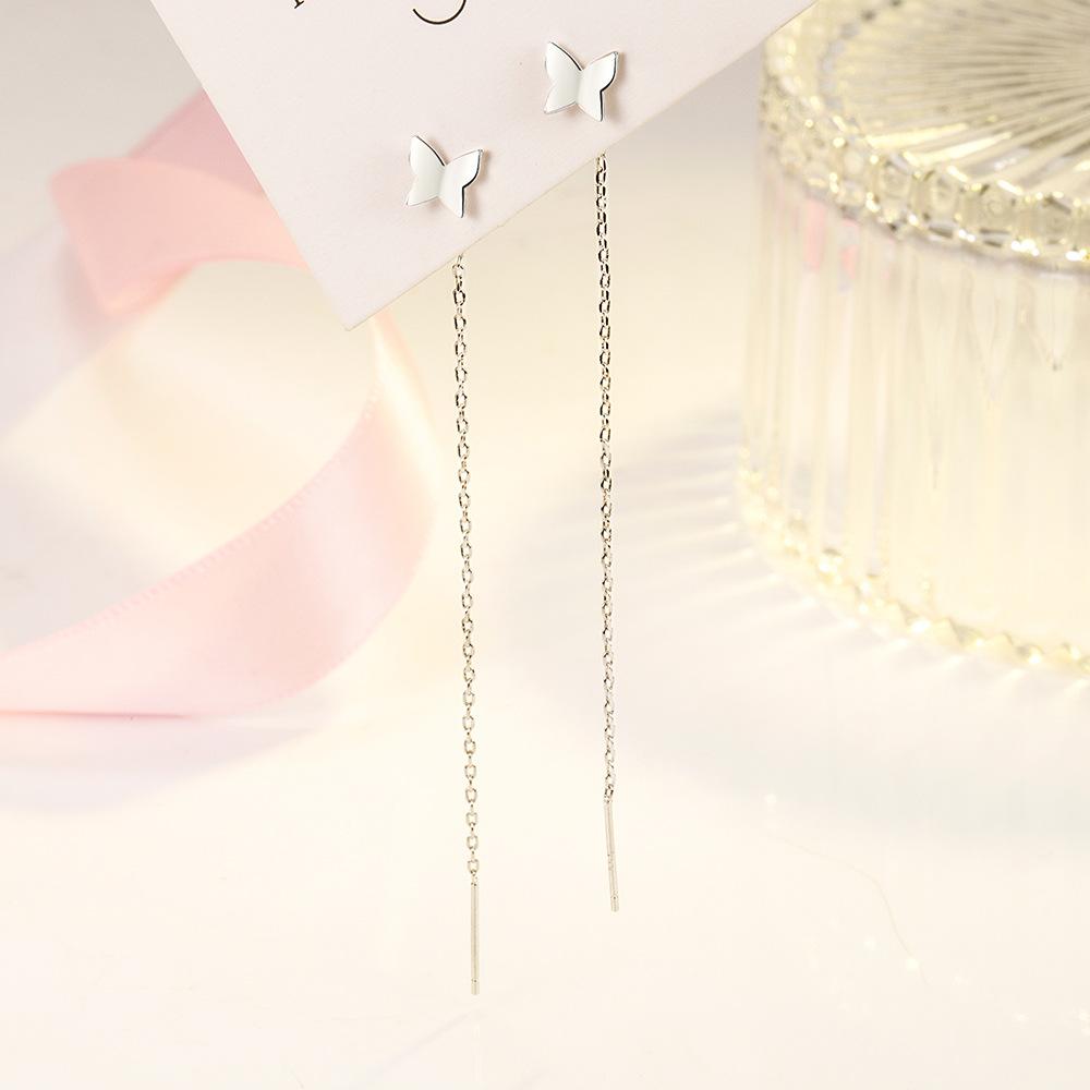 Romantic, Elegant, Cute, Light Dance Butterfly Earrings, Superfairy Temperament Butterfly Earrings, Long Earrings.