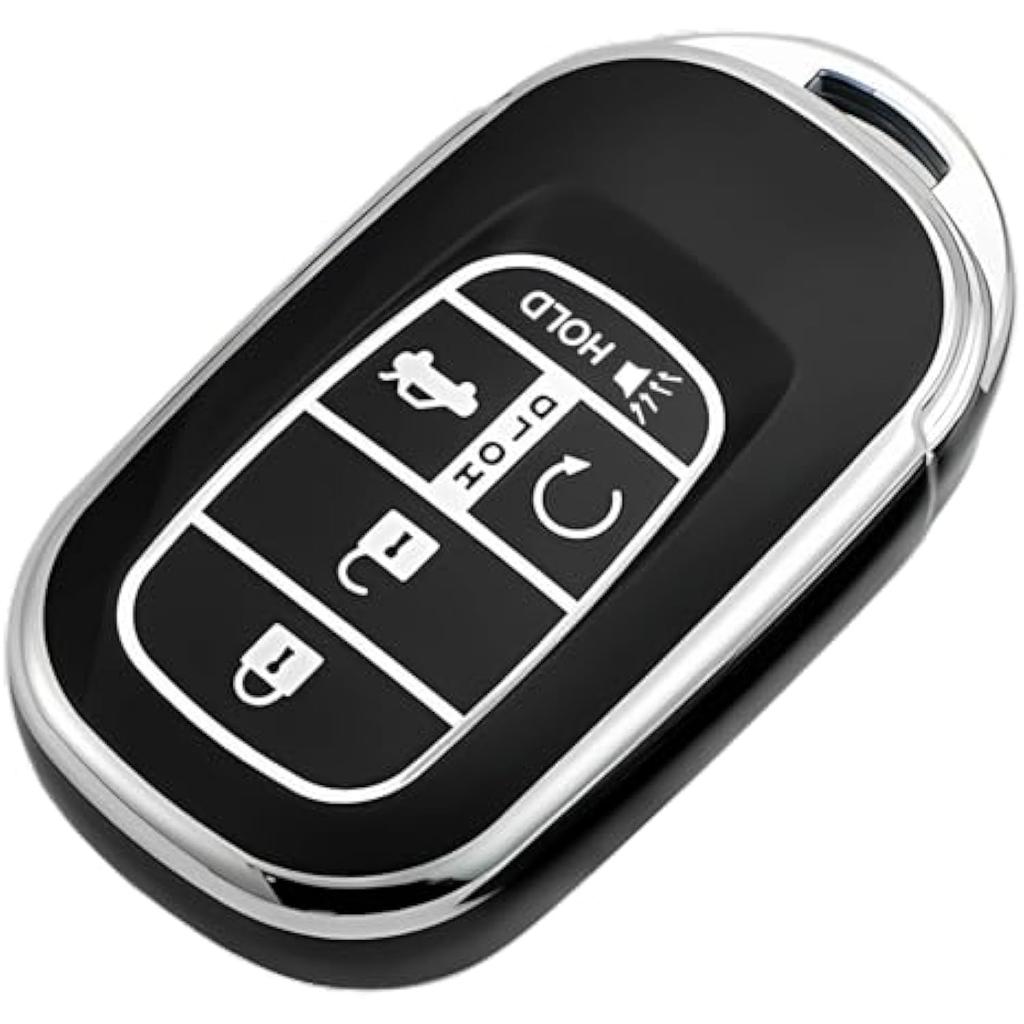 Подходит для брелка Honda (с цепочкой ключей), совместим с Accord Civic CR-V HR-V Passport Premium TPU брелок