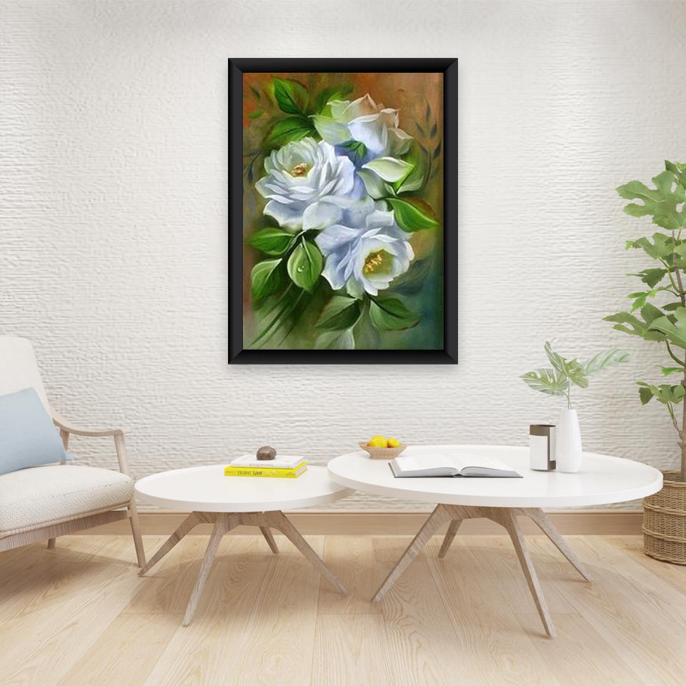 5D DIY Алмазная картина, полная круглая дрель, цветок, набор для вышивки крестом, мозаика, алмазная вышивка, роза, настенное искусство, украшение дома