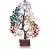Seven Chakra Tree of Life for Positive Energy Money Tree Feng Shui Decor Reki Healing Crystal Gemstone Home Decoration