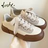 2024 New Women's Vulcanize Shoes Retro Korean Style All-match Platform Casual Comfortable Sneakers Fashion Spring Autumn