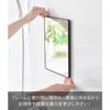Yamazaki Magnetic Bathroom Mirror Square Black 20.5 x 24.5 cm Tower 10307