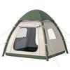 Inflatable Camping Tent with Rainfly, 3 Man Air Tent 3000mm Waterproof Blow Up Tents, Beige