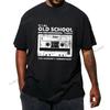 Cotton Brand Tshirt Cassette Tape Pencil Boombox Headphones Mixtape Old School Dj Deejay T Shirt Retro Fashion O Neck Tee Shirt