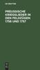 Книга Preu??ische Kriegslieder In Den Feldzugen 1756 Und 1757 : Von Einem Grenadier. Mit Neun Melodien