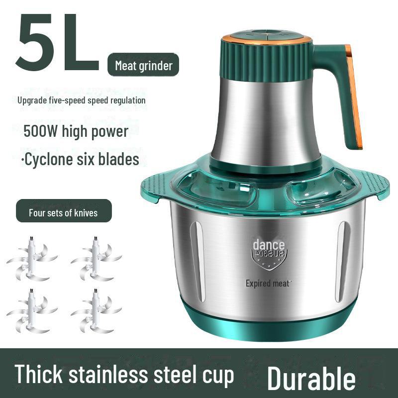 Автоматическая мясорубка и бытовой миксер из нержавеющей стали объемом 5 л