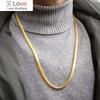 6mm 24 .8 Inches Gold Color Hip Hop Ice Chain Necklace For Men Women Herringbone Chains Necklace For Jewelry Gift