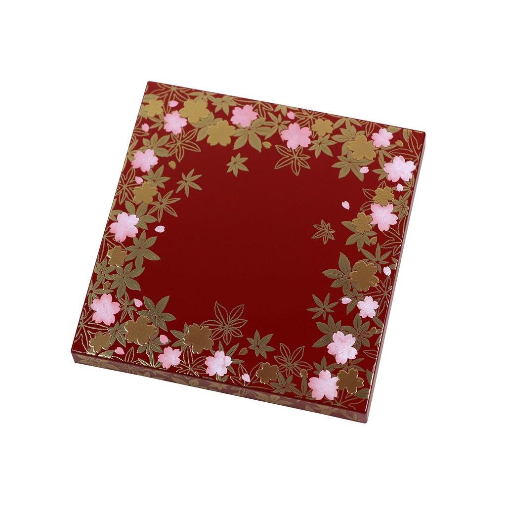 Осака Чосейдо Дзюбако Яманака Оригинал Кулер Бонус Идеально для Спортивных Дней и Новогодних Ужинов (Шунджу) Трехъярусная коробка, 12 см, киноварь, лак, сумка,