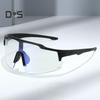 Outdoor Photochromic Cycling Glasses UV Protection Windproof Lightweight Men Women Running Mountain Bike Sports Goggles Eyewear