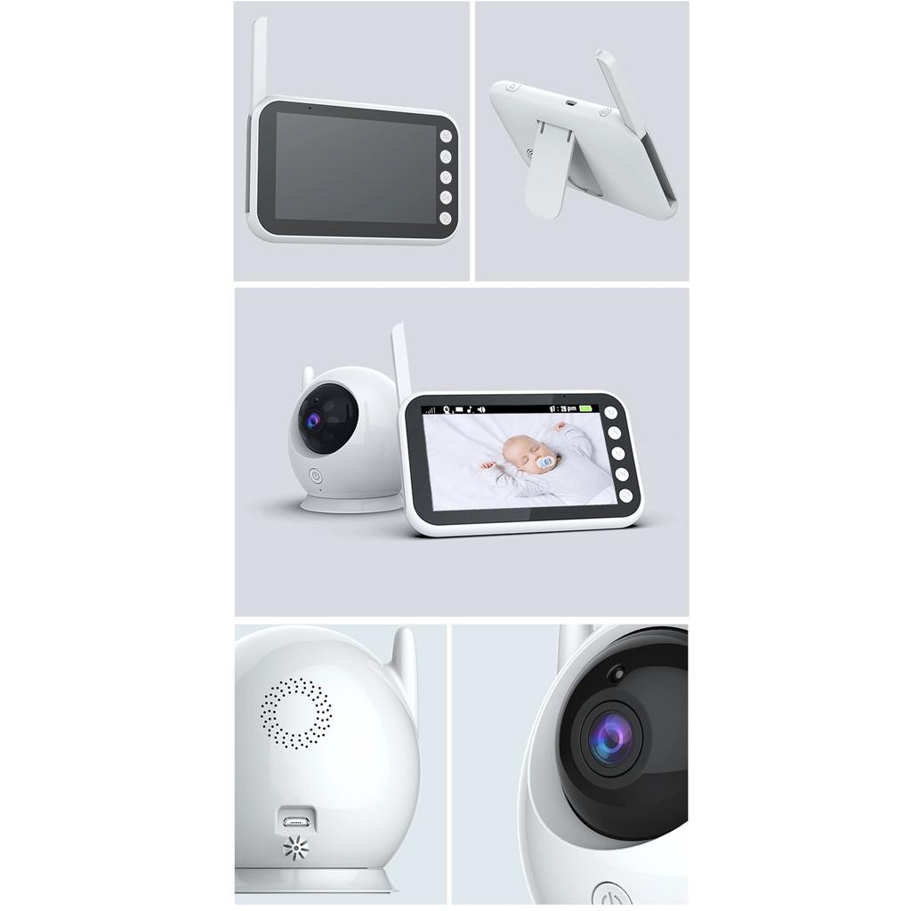 4.3'' LCD AMB100 Wireless 720P Color Smart Baby Monitor with Camera Surveillance Nanny Cam Security Electronic Babyphone Cry Babies FeedingAA