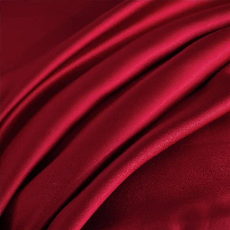 Плоская простыня из натурального шелка шелковицы, однотонная атласная простыня высокого качества, простыня королевского размера