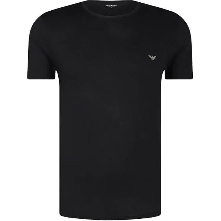 Emporio Armani Мужская футболка с принтом логотипа, хлопковая, с круглым вырезом, с коротким рукавом, Топы EM000391-AF10800-MC106