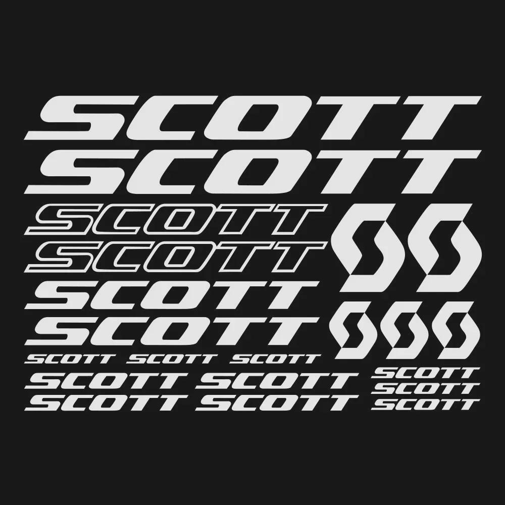 21 шт. НАКЛЕЙКИ ДЛЯ ВЕЛОСИПЕДА Наклейки на раму велосипеда Scott Лист наклеек Велосипед Велоспорт Автомобильная наклейка Автомобильные аксессуары Декор, 32см*22см
