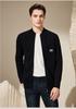 Men's 100% Sheep Wool Zipper Knitted Sweater Jacket