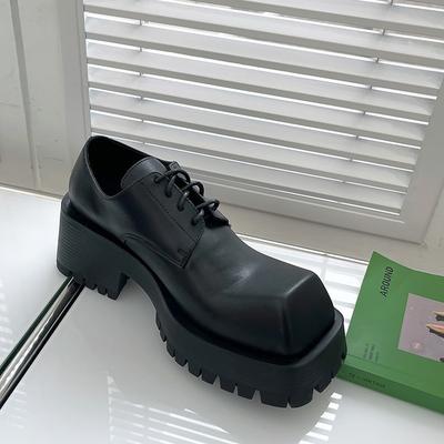 Черные туфли на платформе с квадратным носком, женские мокасины, туфли-лодочки, женская весенняя обувь, дизайнерские туфли на каблуках, женские кроссовки, женская обувь