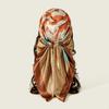 90*90cm Satin Silk Square Scarf Woman Fashion Kerchief Neck Head/Hair Scarves Bandana Handkerchief Floral Printed Headscarf