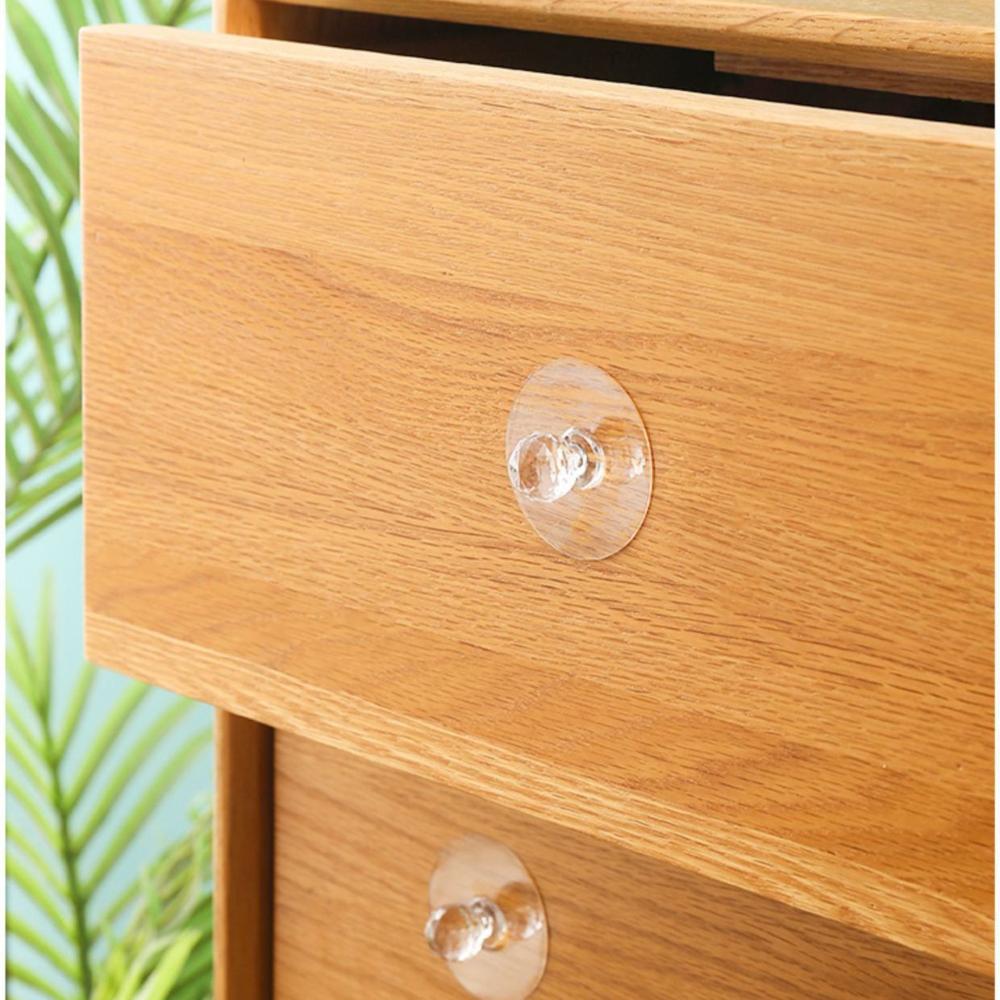 Transparent Invisible Door Handle Plastics Self Adhesive Handle Cabinet Door Handle