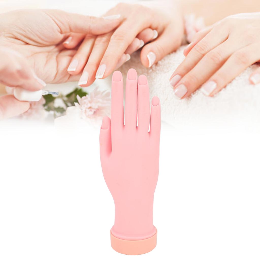 Маникюрная практика Модель руки Встроенные канавки для ногтей Сгибаемые ногти Типсы Художественный тренажер Рука для реквизита Di