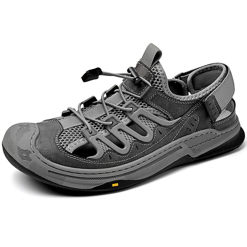 Fashion Breathable summer sandals Brand Trend Designer Style Leisure Outdoor Beach Walking or traveling Black quality soft-soled shoes