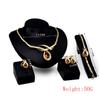 Комплект украшений ожерелье браслет серьги комплект из четырех предметов женские аксессуары