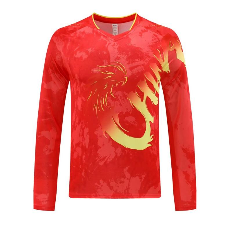 Quick-Dry Long Sleeve Sport T-Shirt Badminton Running Cycling Unisex Breathable Athletic Top