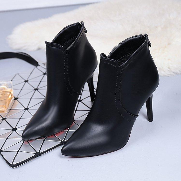 Осенняя новая модная повседневная обувь, отлично сочетается с острыми ботинками на высоком каблуке, одинарными ботинками на молнии, бесплатная доставка hjm89