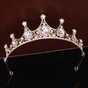 Baroque Bride Wedding Crown Tiara Wedding Dress Accessories Exquisite Alloy Rhinestone Crown Hair Accessories