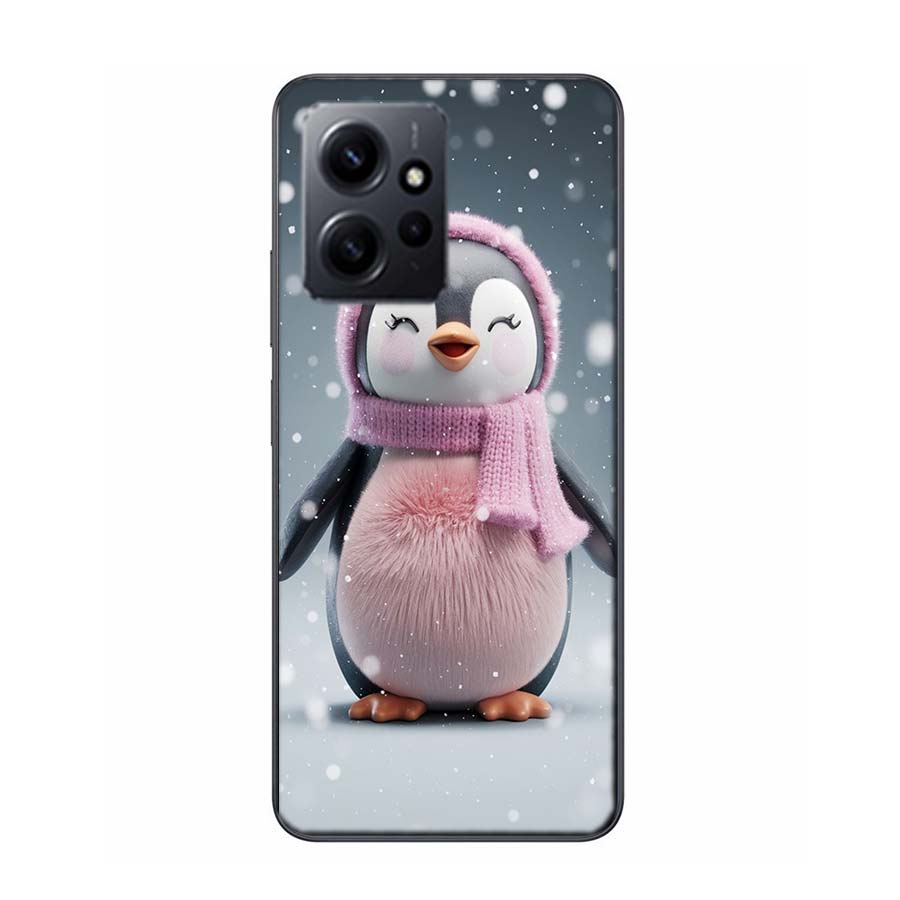 Cute Little Penguin Phone Case For Redmi Note 14 15 Pro 5G 13 12 Pro Plus 11 11T 11E 11S 10 Pro 10S 9 9S Cover Cell Clear TPU Ca