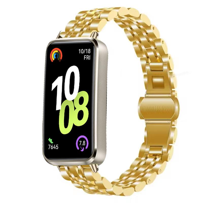 Металлический ремешок для Huawei Band 10 9 8 Умные часы Нержавеющая сталь Сменный браслет Наручный ремешок Для Huawei Band 8/9/10 Аксессуары