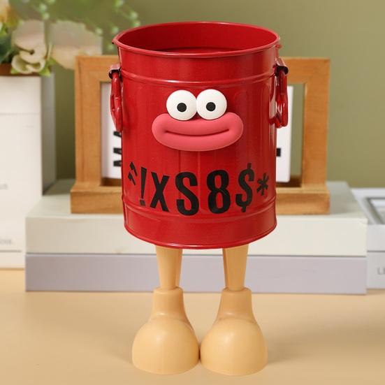 Подставка для ручек Мультяшный стиль Большой рот Длинные ноги Форма Органайзер для ручек Большая вместимость Офисные Школьные Канцелярские принадлежности