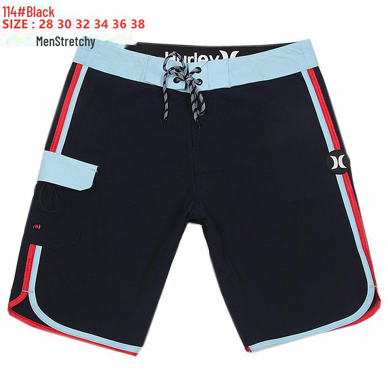 Мужские быстросохнущие шорты для серфинга с 4-сторонним плетением - лето 2024 г., повседневная пляжная одежда