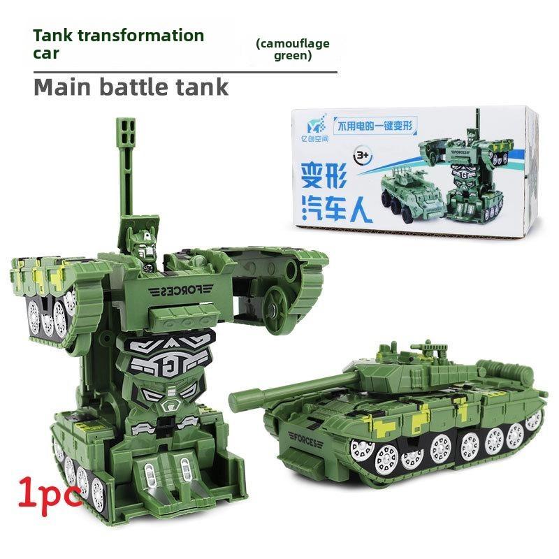 Kids Deformable Airplane Army Vehicle Toy Model For Creative Play And Learning