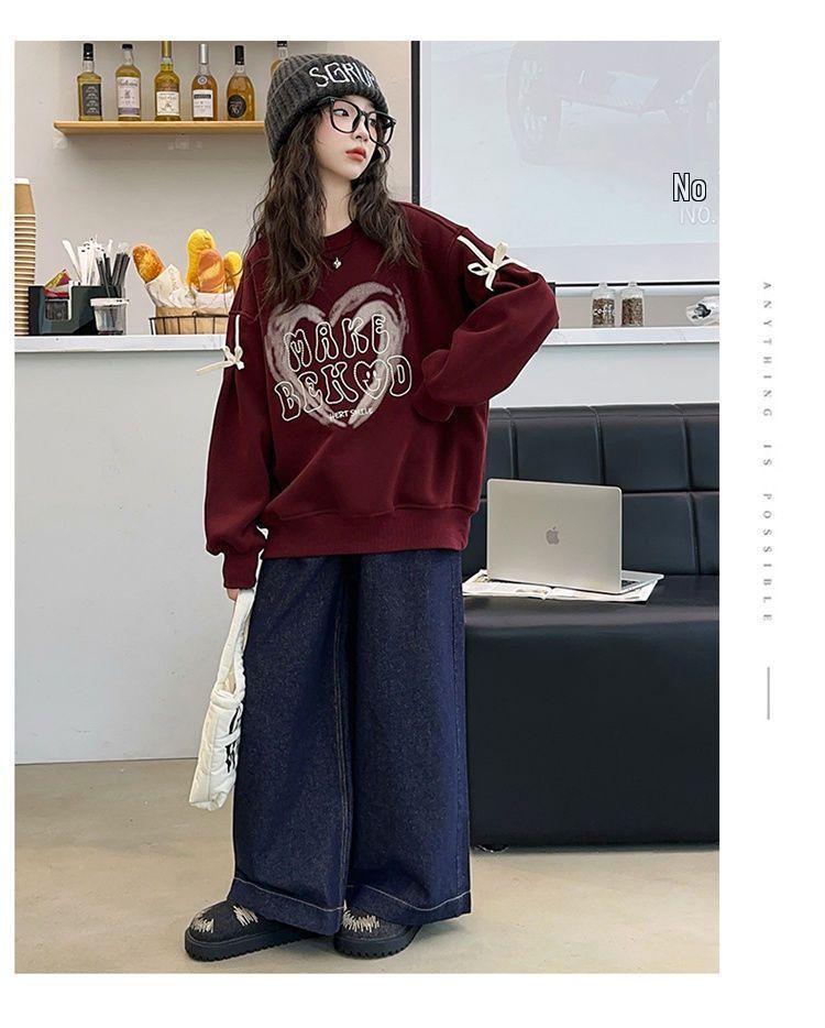 Свитшот для девочек с флисовой подкладкой и вставками: Стильный осенне-зимний пуловер для детей